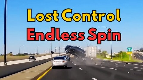 Dashcam: Car Spins Out of Control on the Highway | Crash Pulse