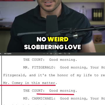 Comey’s Lawyer GUSHES in Court Shocks Everyone