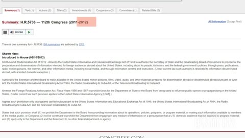 Smith-Mundt Act. Lincoln is responsible for more American deaths than any other president. 