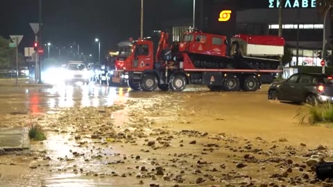 At least two dead in floods as rainstorms pound Greece: officials