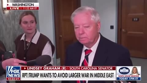 Communist Lindsey Graham says he is "hopeful and optimistic that the regime (Iran's) days are numbered."