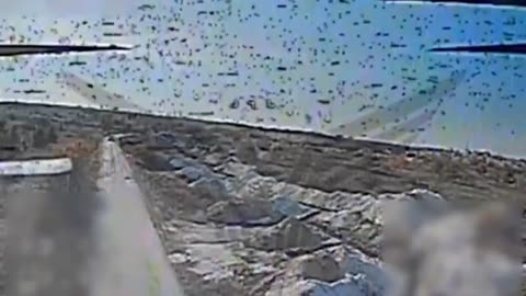 A Russian soldier saw civilians in a car and did not strike