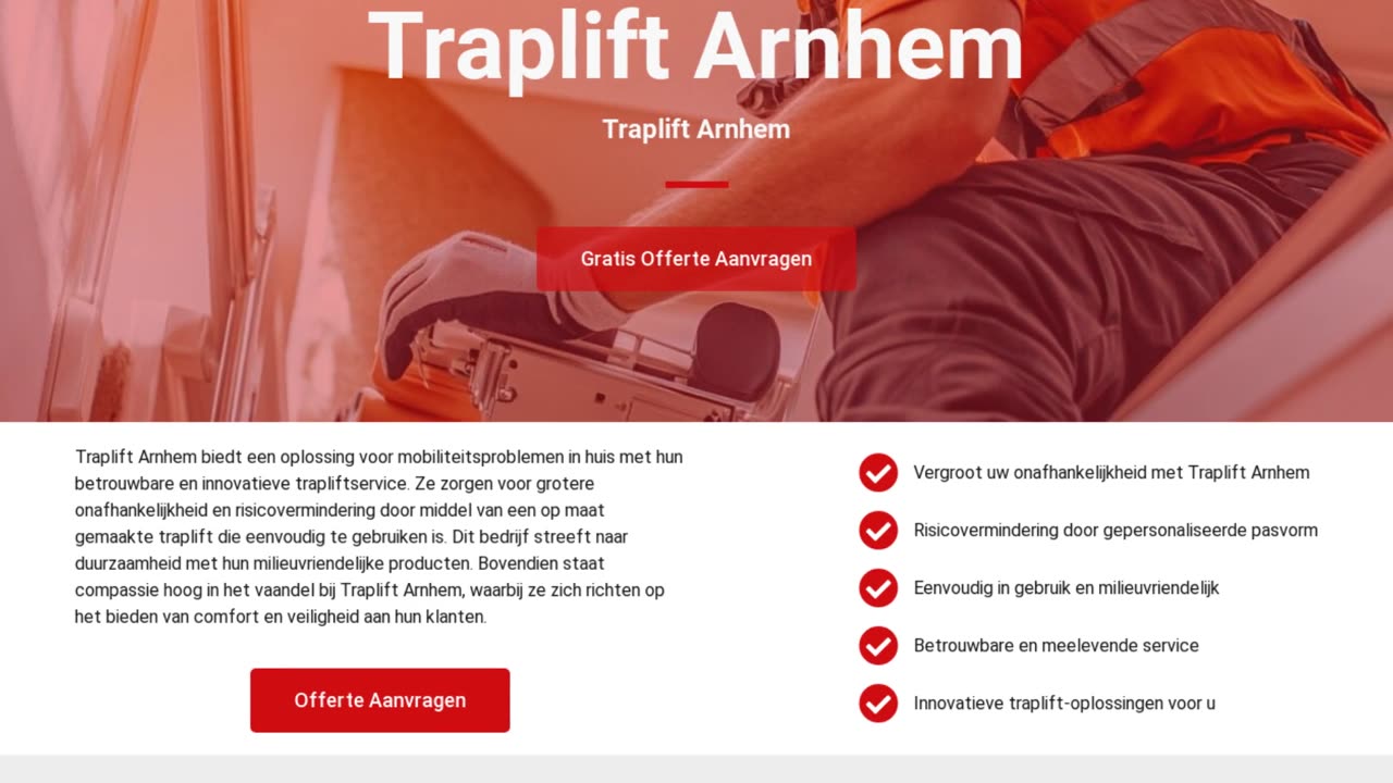 Traplift Arnhem - Dé Specialist in Trapliften in Arnhem en Omgeving