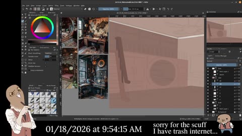 Chill and Draw || Cooking up my background part 3