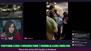 LIVE ANTIFA PROTEST / RIOT COVERAGE PORTLAND ICE DEPORTATION FACILITY