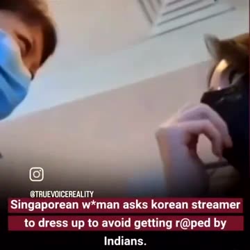 THEY'RE RAPISTS: A Korean streamer is told to dress more conservatively or Indian men will rape her