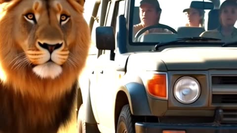 A tense, high-stakes safari encounter