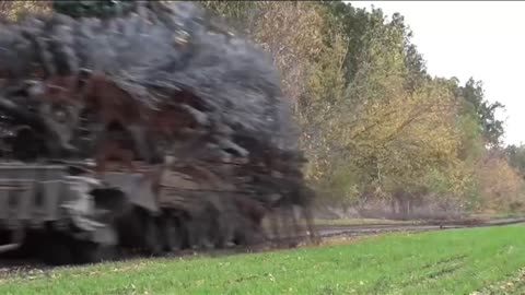 Russian Tanks with Upgraded "Porcupine" Protection Against Drones