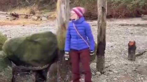 Hunters stumbled across a Karen in the wild