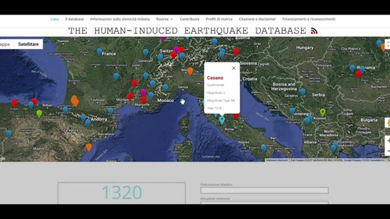 TERREMOTI INDOTTI IN TUTTO IL MONDO - I SISMOGRAFI PARLANO CHIARO