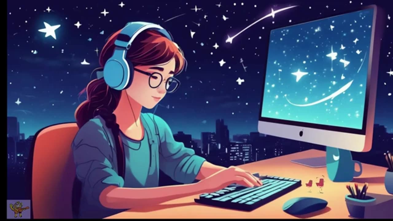 ✨ LoFi Beats for Deep Focus | Study, Relax, and Work with Starry Night Ambience 🎧"💫
