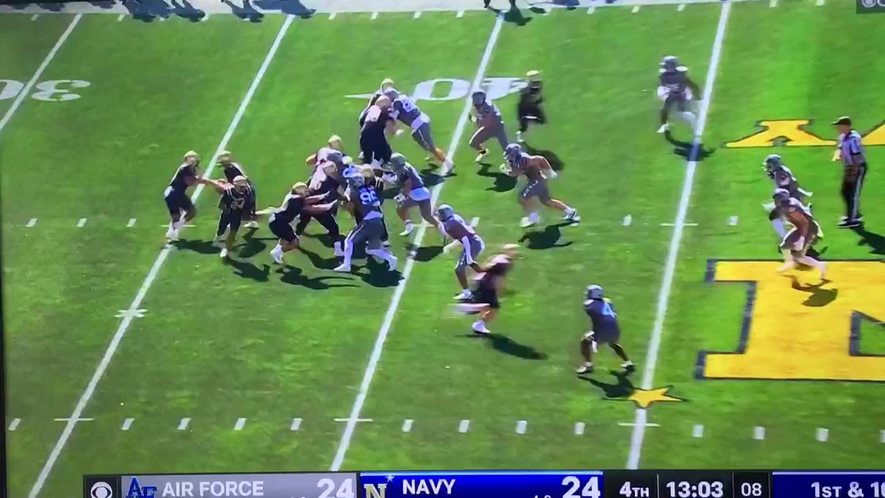Navy QB Highlight TD’s 60yd Keeper & 60 yd Bomb 💣