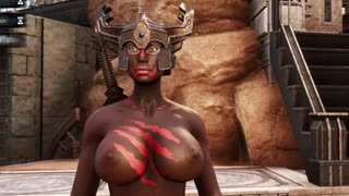 Conan Exiles farming berserker armor Busty Boobs breast expansion huge tits titties milkers knocker