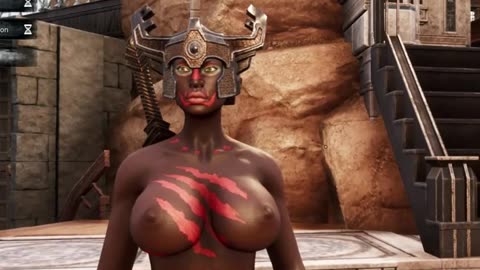 Conan Exiles farming berserker armor Busty Boobs breast expansion huge tits titties milkers knocker