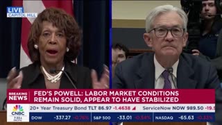 Deranged Maxine Waters badgers Jerome Powell about DOGE; lets the real worry slip: