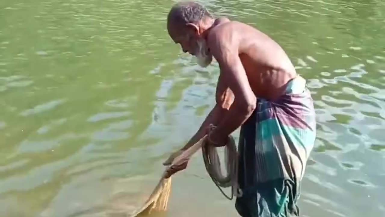 Old man fishing