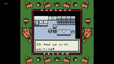 The First 15 Mintues of Pokémon Yellow Version: Special Pikachu Edition (Game Boy Color)