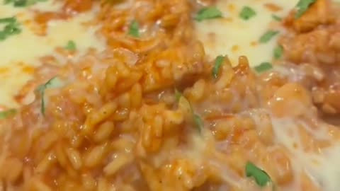 Queso Chicken and rice skillet