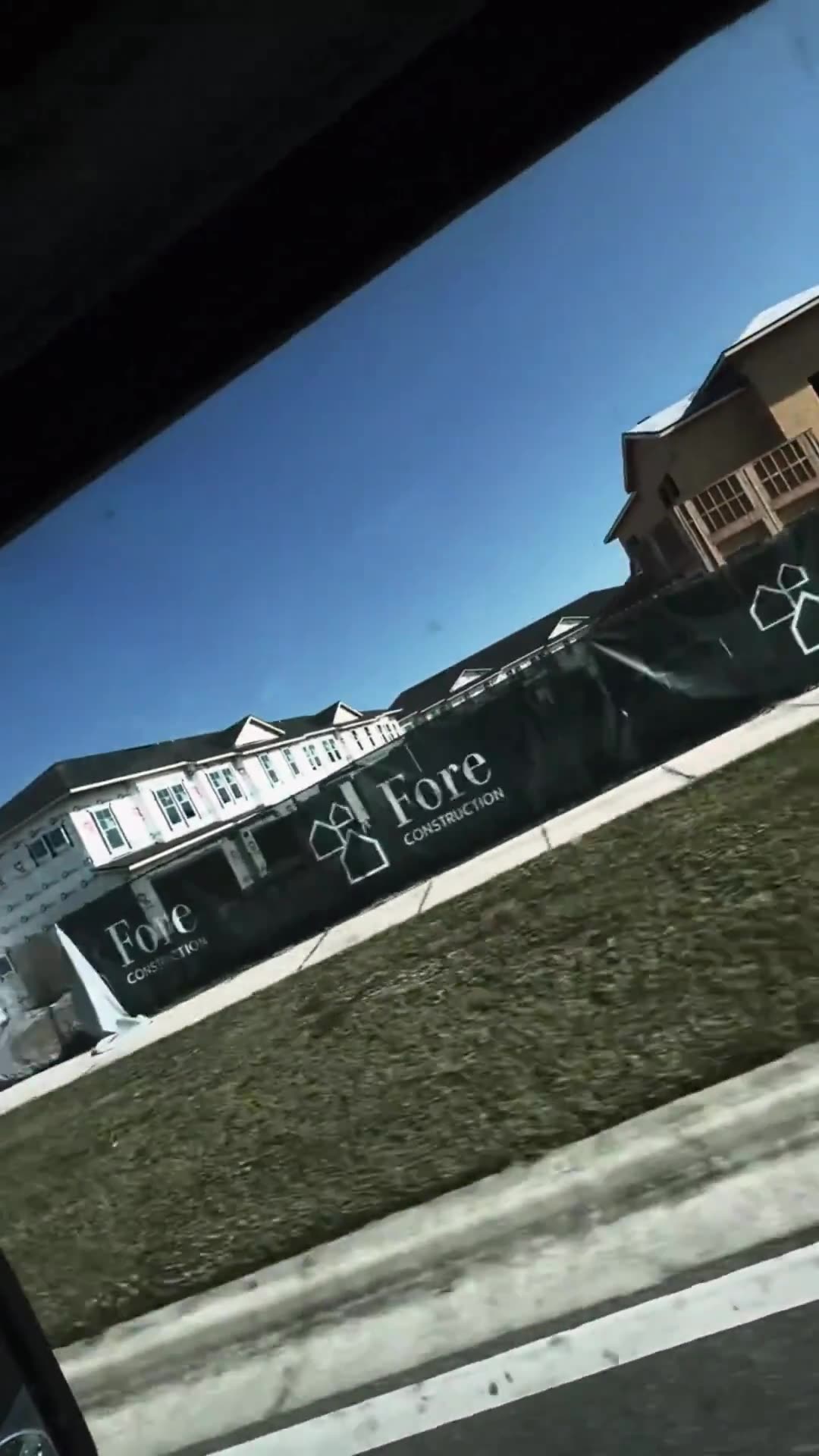 Illegal aliens hide inside a home as DHS agents prowl the area at a construction site in Florida.