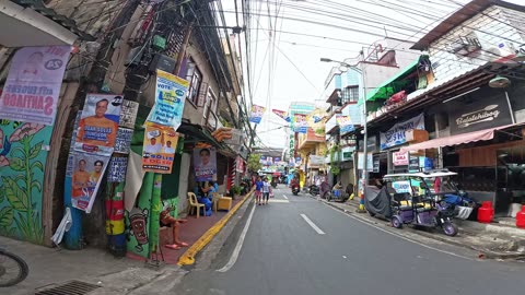 9 AM Walk on Wagas Street in Tondo, Manila City, Philippines
