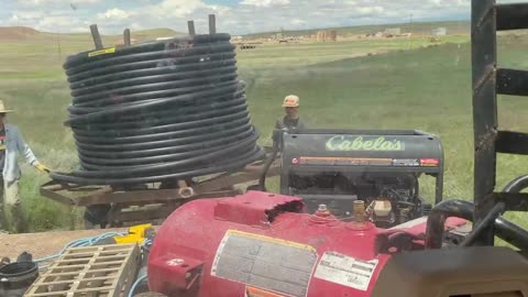 Dango laying pipe before the storm comes. cartercountryrmeats.com