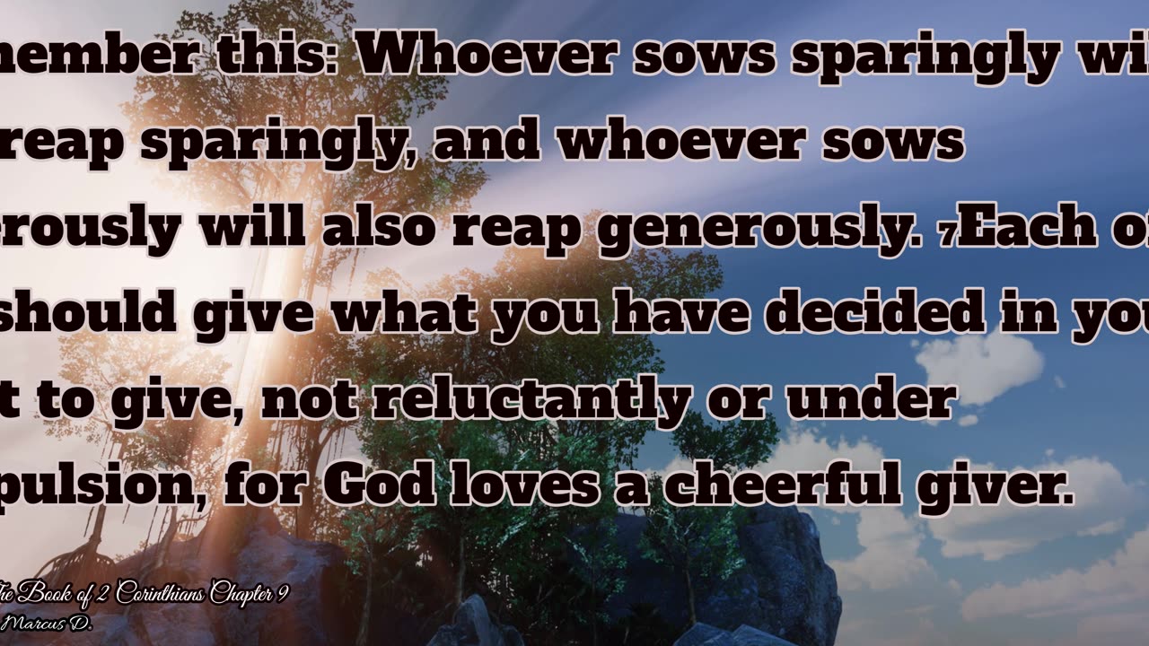 The Book of 2 Corinthians Chapter 9