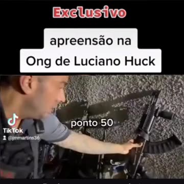 2023/05/20. Apreensão de armas na ong de Luciano Huck. Muitos falaram que era mentira que os fuzis não era do Luciano Huck, agora ele deixa Claro que, sim. quando alguém defende traficantes é porque é ligado a eles.