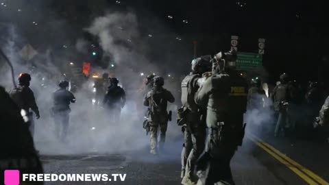 Mass Tear Gas clashes with No Kings Anti-ICE protesters in Portland as Federal Agents