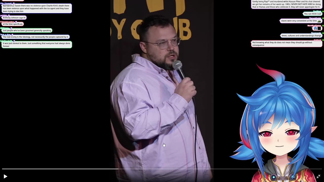 They are comparing her to him..