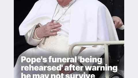 this pope Francis is going to died better find a new pope soon then expected it 02/22/25