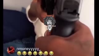 Negro's Love Language: Playfully Aiming Guns at His Girl!