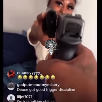 Negro's Love Language: Playfully Aiming Guns at His Girl!