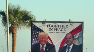 Welcome billboards all around Sharm El-Sheikh