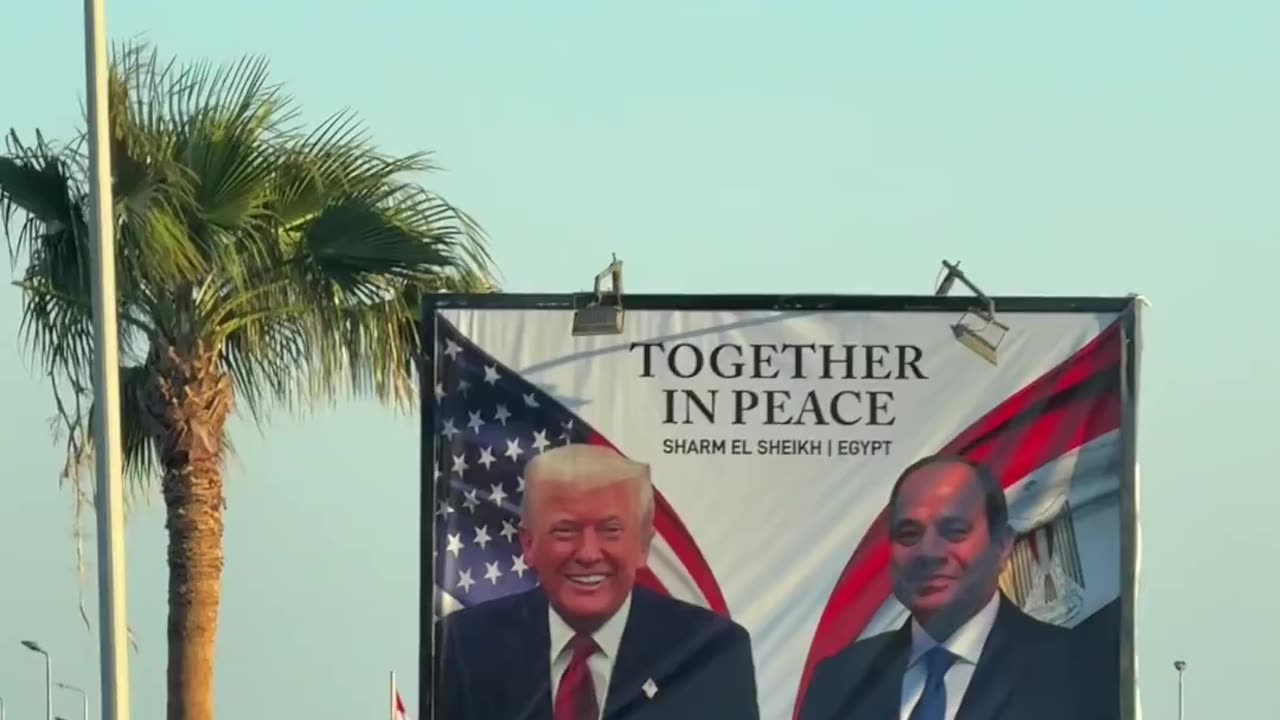 Welcome billboards all around Sharm El-Sheikh