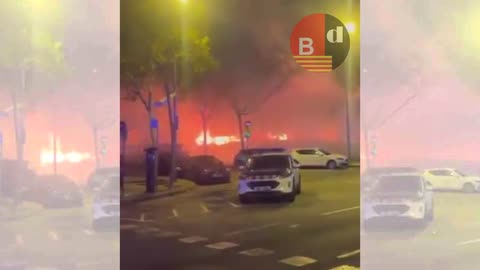 El incendio en un asentamiento de Bac de Roda deja dos personas heridas
