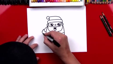 how to draw santa