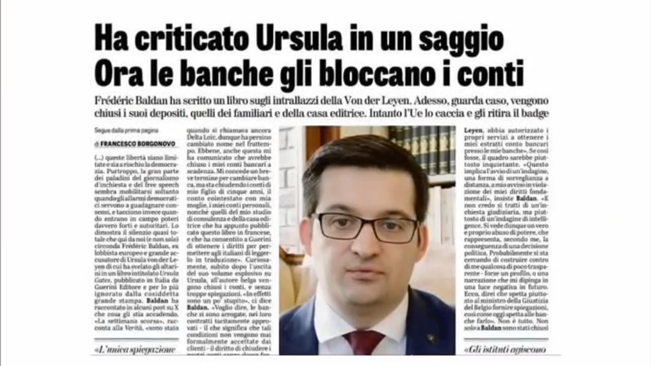 CENSURA "DEMOCRATICA" EU: Frédéric Baldan