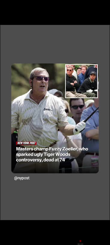 Rip to fuzzy zoeller golf master champ rip to him 🙏🕊🕯⚰️🪦🏌‍♂️⛳️11/28/25