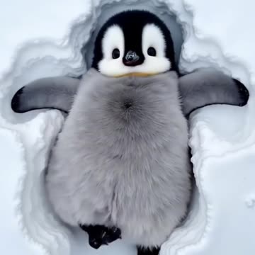 Just a fluffy penguin enjoying the snow! ❄️🐧✨ Who else wants to trade places? 😂❤️