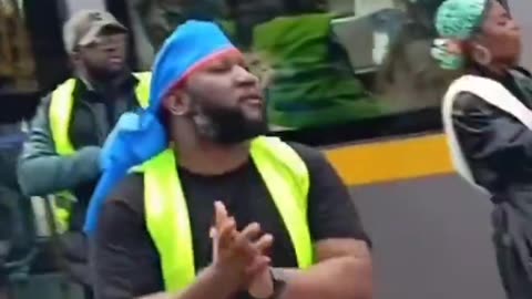 Shocking footage of Africans blocking roads and trains in Dublin.