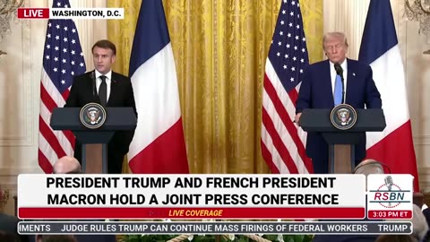 WATCH| President Trump and France’s Macron Hold a Joint Press Conference - 2/24/25