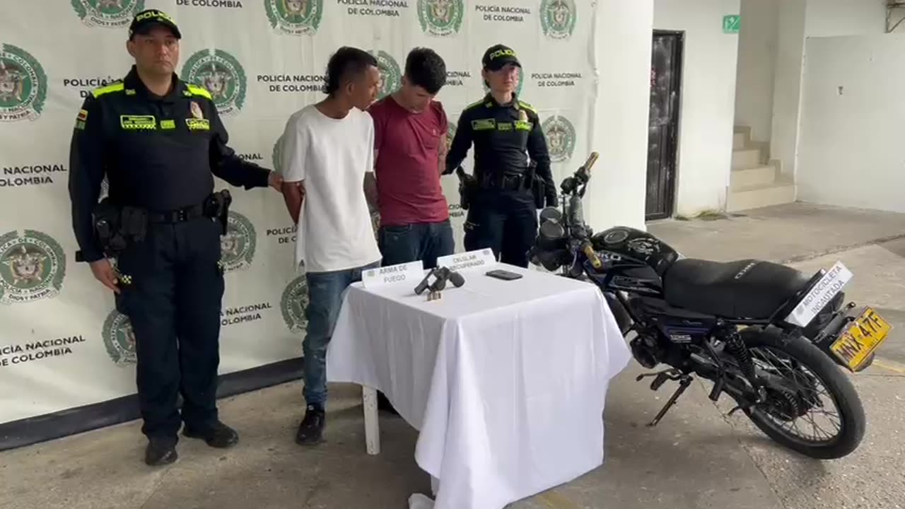 Persecución policial en Barrancabermeja terminó con dos capturados