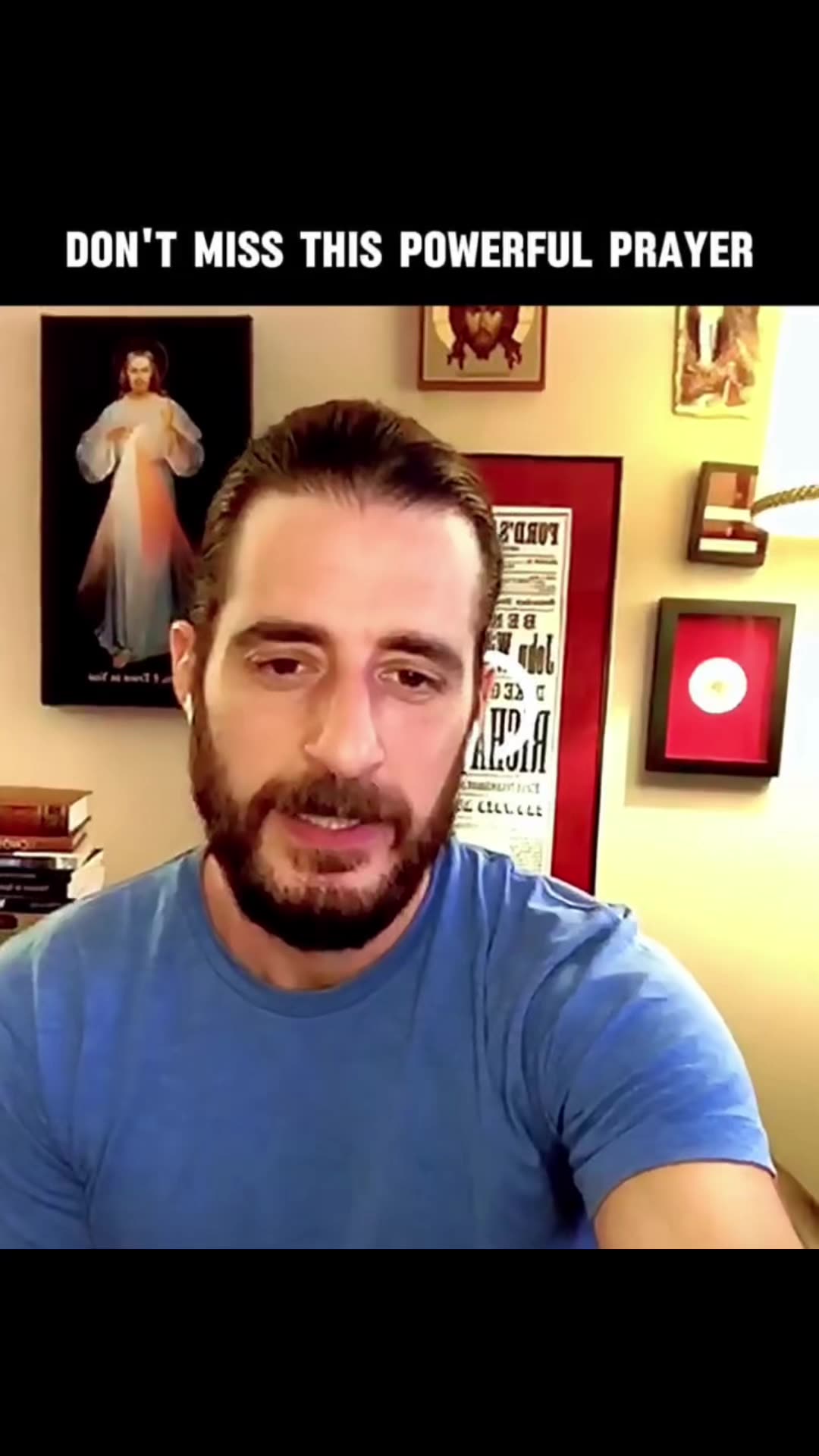 Jonathan Roumie powerful prayer for starting your day with God