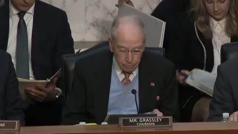 Sen. Chuck Grassley's full remarks slamming the weaponization of the Justice Department...