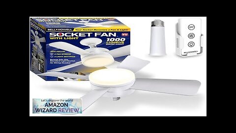 Socket Fan Light Original – Warm Light Ceiling Fans with Lights Review