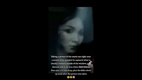 Ghost face of a woman is captured in picture