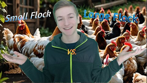 Large Chicken Flock VS. Small Chicken Flock