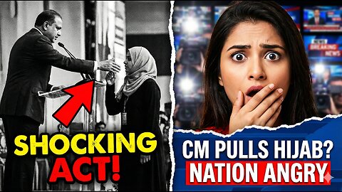 SHOCKING VIDEO: Bihar CM Nitish Kumar Pulls Down Lady Doctor's Hijab on Stage! 🤬