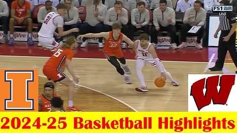 Illinois vs #11 Wisconsin Basketball Game Highlights 2 18 2025
