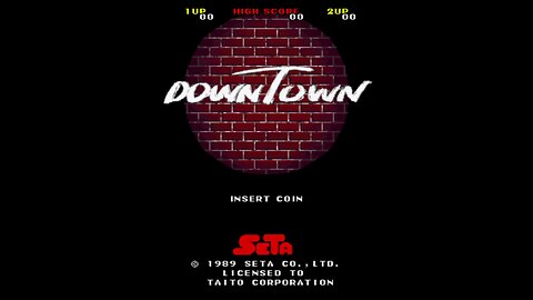 DownTown Arcade Game, Seta 1989, Longplay